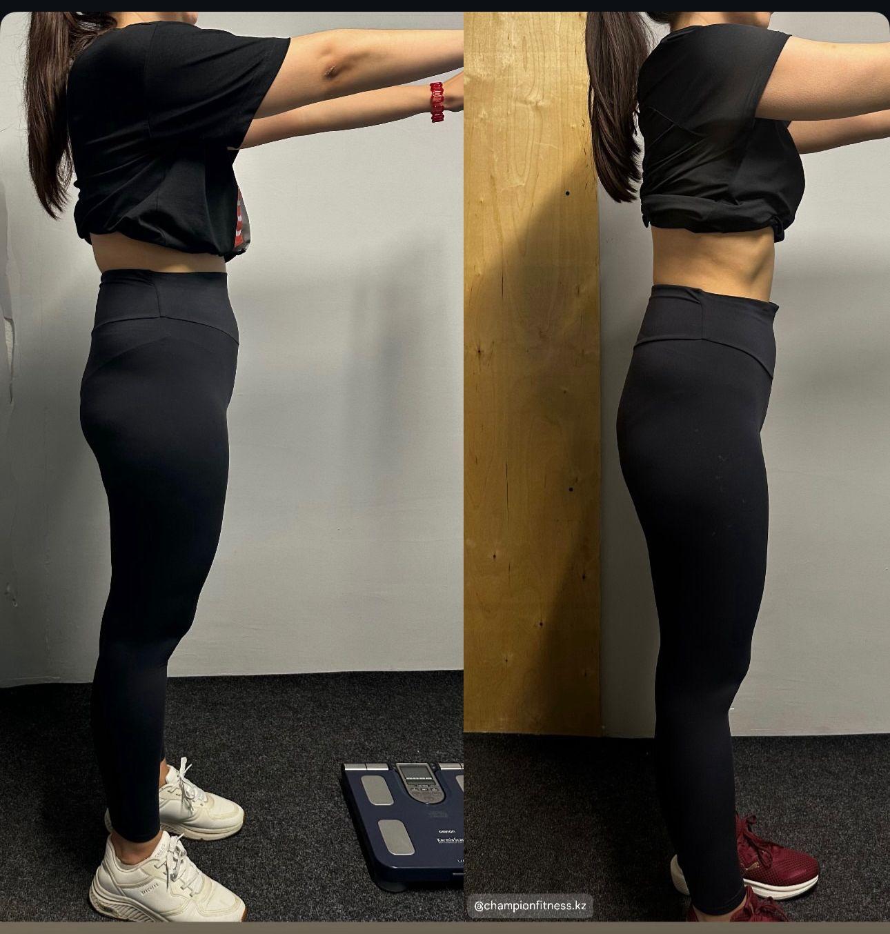 Результат тренировок в фитнес-клубе Champion Fitness